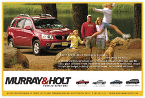 Murray & Holt brand advertising