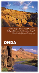 Oregon Natural Desert Association brochure cover